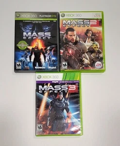 Mass Effect LOT bundle of 3, Xbox 360 | Mass Effect 1, 2, and 3 | TESTED - Picture 1 of 10