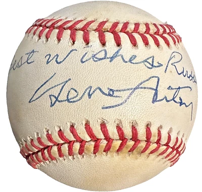 Gene Autry Autographed Official American League Baseball Angels BAS - Image 1 of 3