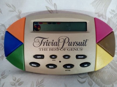 Trivial Pursuit Electronic Handheld Pocket Game The Best of Genus 1997 - Image 1 of 4