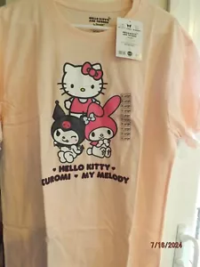 Sanrio Hello Kitty/Kuromi/My Melody Graphic Women's Shirt--Large--NWT - Picture 1 of 1