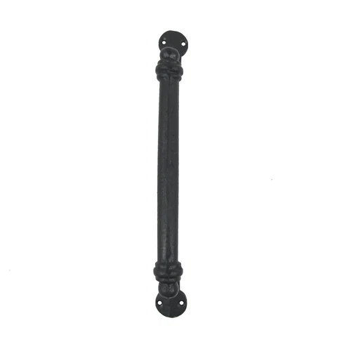 Large Elegant Cast Iron Slide Door Pull Vintage Gate Handle Rustic Barn Hardware Cover