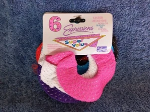 Vtg 6 Expressions Almar Hair Ponytail Holder Scrunchie New On Card Pony-Os 1990s - Picture 1 of 11