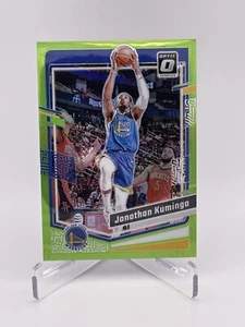 /149 LIME GREEN 2023-24 Optic Jonathan Kuminga #143 Warriors SP SHORT PRINT - Picture 1 of 2