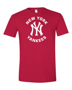 T-shirt NY Yankees logo, New York Baseball unisex manica corta, SPEDIZIONE GRATUITA!! - Foto 1 di 6