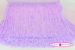 1 yarda 6 "Lavender Chainette Fringe Latin Dance Costume Trim - Imagen 1 de 2