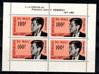 Mali 1964 Mi. Bl. 3 Bloc Feuillet 100% Neuf ** Kennedy