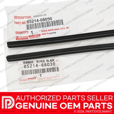 GENUINO Toyota Prius C 2012-2019 OEM limpiaparabrisas delantero escobilla insertable [JUEGO] Foto 1 de 4