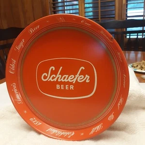 Vintage Schaefer Bier Tablett 12", Brooklynn, NY 60er Jahre - Bild 1 von 6