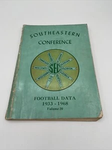 Guía de datos de fútbol americano de la Conferencia del Sureste 1933-1968 vol 20 - Imagen 1 de 4