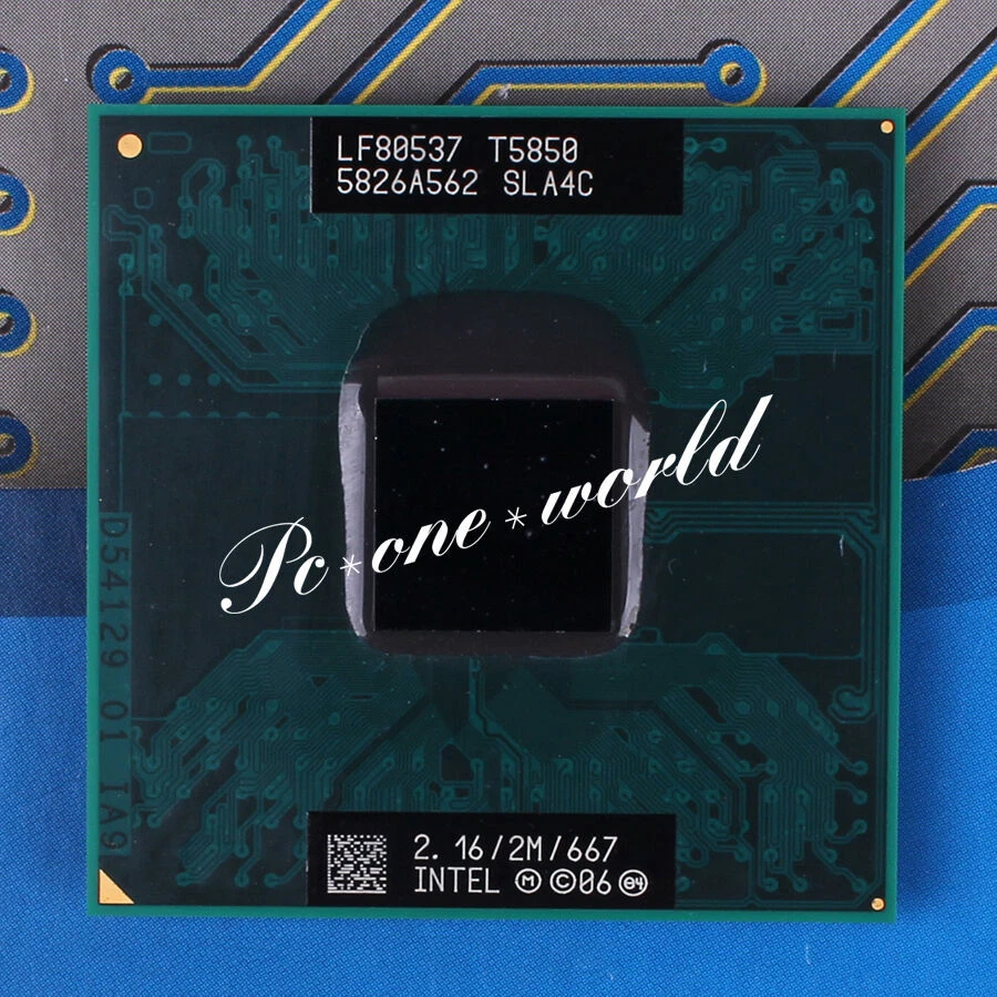 100% OK SLA4C Intel Core 2 Duo T5850 2.16 GHz Dual-Core Socket P Laptop CPU - Image 1 of 1
