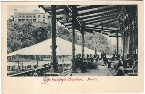MEXIKO POSTKARTE - MEXIKO STADT, CAFE RESTAURANT CHAPULTEPEC - Bild 1 von 2