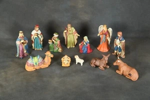 VTG 90s Kirkland Traditions 12 Piece Porcelain Nativity Set 44027 Jewel Accents - Picture 1 of 14
