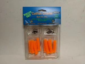 Catfish Charlie Dip Bait Soft Plastic Worms (12 Per Pack) DBH-12 - Picture 1 of 4