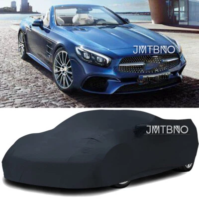 For Mercedes-Benz SL550 Black Dust Proof Black Stain Stretch Scratch Car Cover  - Image 1 of 4