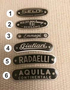 Italian motorcycles seat badges.Parilla , Guzzi, Gilera.... - Bild 1 von 1