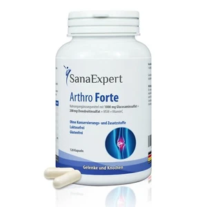 SanaExpert Arthro Forte für Gelenke, Knorpel mit MSM, Glucosamin, 120 Kapseln