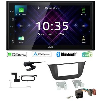 JVC Autoradio Apple CarPlay Android Auto DAB+ für Iveco Daily VI ab 2014 schwarz - Bild 1 von 4