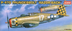 Academy 1:72 P-47D Thunderbolt - Razorback - Picture 1 of 4