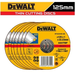 DeWALT 125mm Cutting Discs Thin Slitting Cut Off Wheel Stainless Steel Inox 5" - Picture 1 of 13