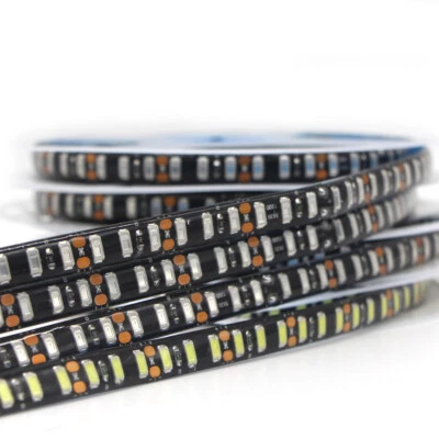 5630 5M waterproof 600 LEDs Strip Light black PCB Flexible Ribbon Tape lamp 12V - Image 1 of 4