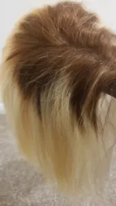 rozjaśniająca klasyczna blond prosta brazylijska 100% ludzkie włosy ombre brązowa peruka - Zdjęcie 1 z 3