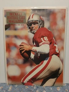 JOE MONTANA DECEMBER 1990 BECKETT Football Magazine #9 MINT 49ERS - Picture 1 of 5