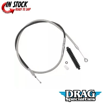Drag Specialties 0652-1469 High-Efficiency Braided Stainless Steel Clutch Cable - Imagem 1 de 3
