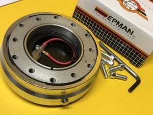 Steering wheel quick release Slim bolt on hub adapter Epman Chrome - Picture 1 of 4