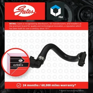 Heater Hose fits BMW 535 E39 3.5 96 to 03 Coolant Gates 11531711385 Quality New - Picture 1 of 2