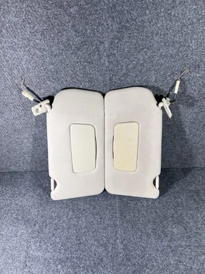 2009-2012 Nissan Altima Sun Visor Lighted Driver Passenger Set Pair Beige OEM - Image 1 of 4