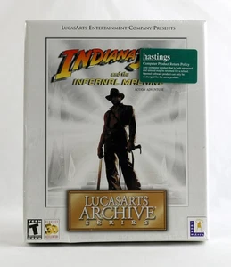 SEALED 1999 Indiana Jones and the Infernal Machine LucasArts Archive Big Box PC - Bild 1 von 6