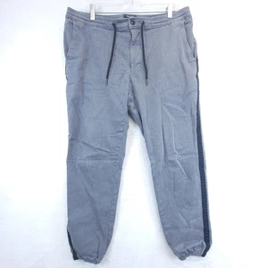 Todd Snyder Mens Large Pants Cotton Side Stripe Joggers Athleisure Stretch Gray  - Picture 1 of 10