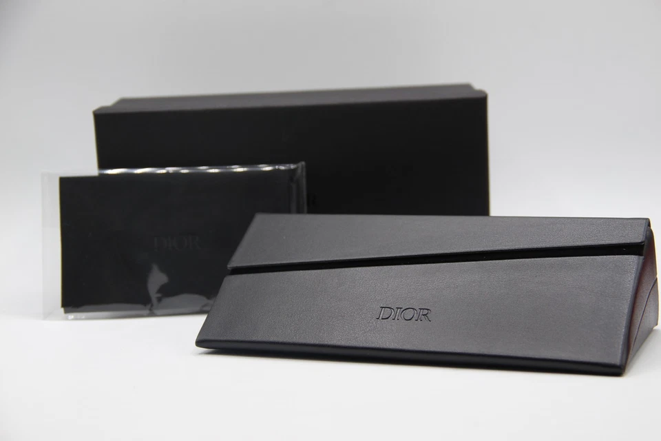 NUEVO CHRISTIAN DIOR NEGRO AUTÉNTICO GAFAS GAFAS GAFAS DE SOL ESTUCHE CON TELA Y CAJA Foto 1 de 4