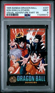 1995 Dragon Ball Visual Adventure 95 #237 Son Goku & Others PSA 9 - Picture 1 of 2