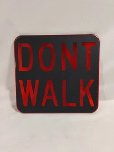 Vintage Eagle Acrylic Crosswalk Sign "Dont Walk" Traffic Signal Light Lens - Picture 1 of 6