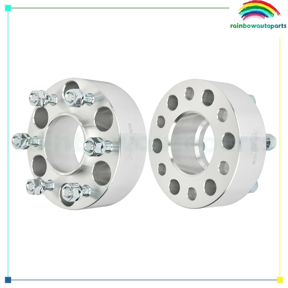 2 Pcs 2" 6x5 6x127 Hub Centric Wheel Spacers For Chevrolet Trailblazer 2002-2009 - Image 1 of 4