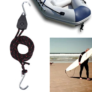 Kayaking Canoeing Bow Or Stern Tie Down Pull Ratchet Rope Ratchet With Hook Hot - Picture 1 of 15