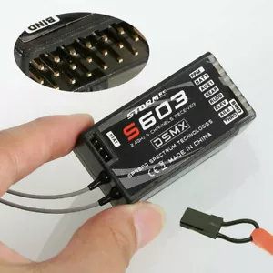 2.4GHz Empfänger DSMX 6-Kanal-Empfänger RX Support für Spektrum S603 Sender Neu - Bild 1 von 8