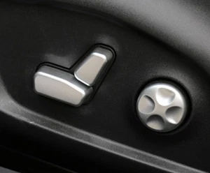 Cubierta de interruptor de botón de ajuste de asiento cromado ABS para brújula Jeep 2017-2021 6 piezas - Imagen 1 de 2