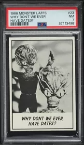 1966 Monster Laffs Why Don't We Ever Have Dates #23 PSA 7 - Bild 1 von 2