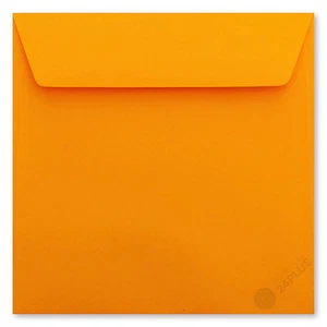 25x Briefumschläge haftklebend Orange 18,0x18,0cm (180x180mm) - Bild 1 von 1