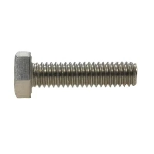 5/16" x 18 TPI x 1" (FT) UNC Coarse Hex Set Screw Bolt A2-70 Stainless 304 - Picture 1 of 4
