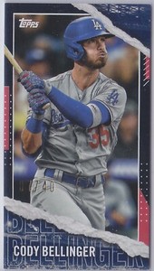 Cody Bellinger - 2020 Topps Rip #M-99 - Black Mini #d 7/40 - Los Angeles Dodgers