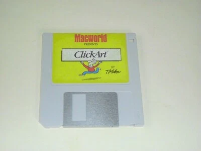Vintage MacWorld ClickArt Software 3.5"  Floppy Disc for Apple Mac OS - Image 1 of 2