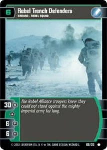 STAR WARS TCG EMPIRE STRIKES BACK REBEL TRENCH DEFENDERS 188/210 FOIL GEM MINT - Picture 1 of 1