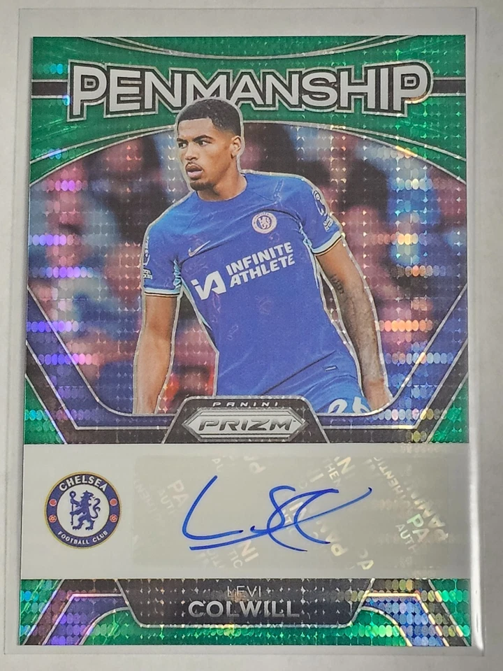 2023-24 Panini Prizm Premier League Penmanship Green Pulsar Levi Colwill #P-LC - Image 1 of 2