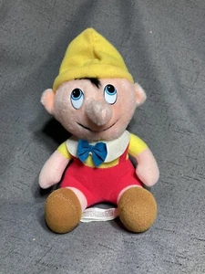 VTG Plush Pinocchio Walt Disney Productions Classic Stuffed Doll Toy 8" Vintage - Picture 1 of 7