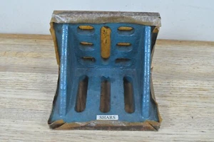 Vintage SHARS Angolo Piastra Precisa Rete da Terra 6"x5"x4,5" Alta Resistenza Ghisa - Foto 1 di 6