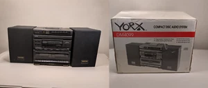 YORX DM4099 CD Compact Disc Audio System with speakers cassette tape deck & box - Picture 1 of 18