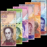 Venezuela Full Set 6 PCS, 2+5+10+20+50+100 Bolivares, P-88-93, UNC